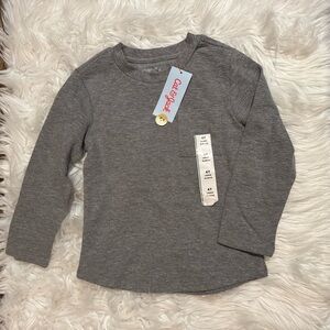 Cat & Jack Toddler Boy Gray Long Sleeve T-Shirt 4T NWT
